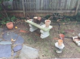 Matching Set of Concrete Benches