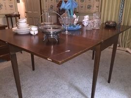 Drop Leaf Table and Matching Demilune Tables