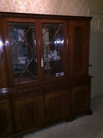Large Inlay China Cabinet