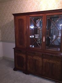 Large Inlay China Cabinet