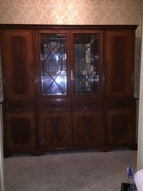 Large Inlay China Cabinet