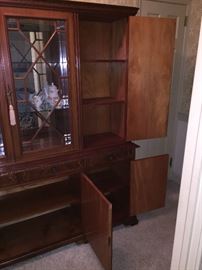 Large Inlay China Cabinet