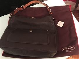 Leather Coach Handbag