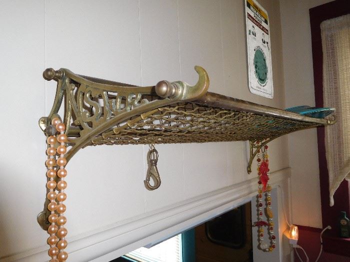 Brass hanging rack