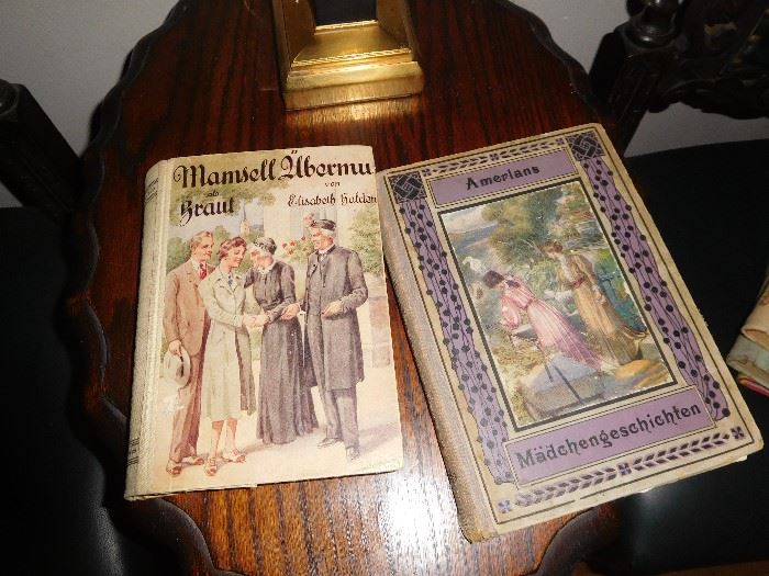 A sampling of the many antique German books
