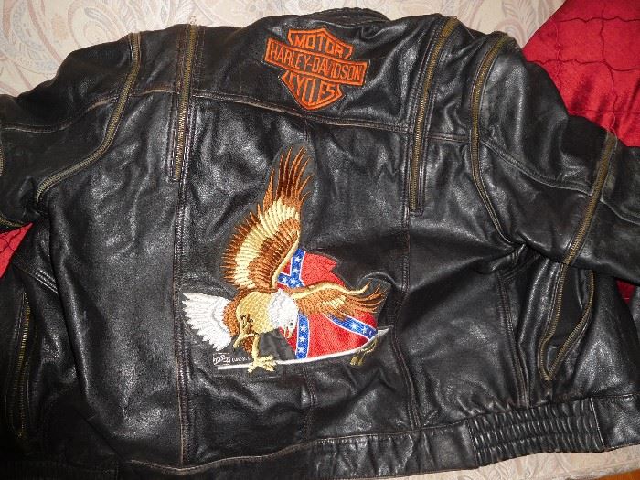 Leather Harley jacket