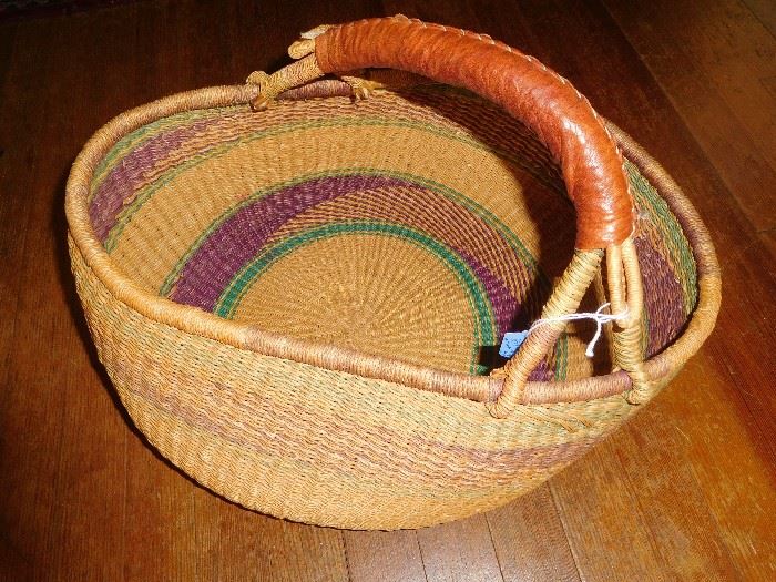 One of many hand made African baskets