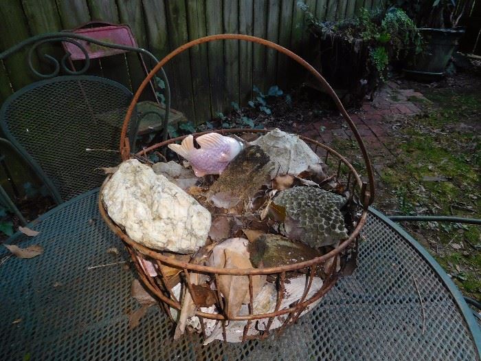 Antique egg basket