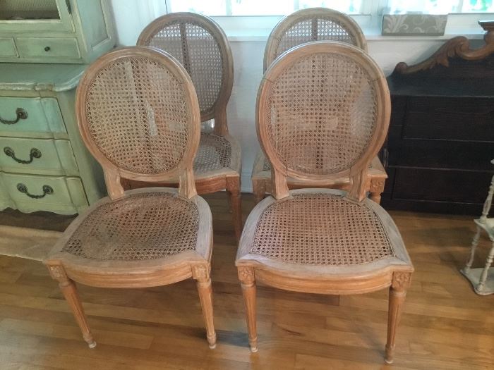 French caned chairs 4