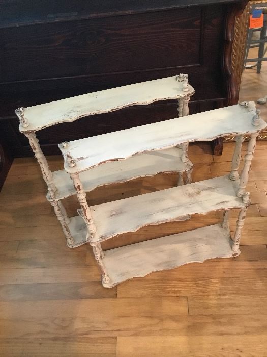 French etagere painted white