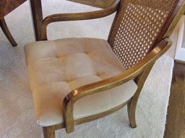 American of Martinsville Dining room set - Glass top table, 6 chairs, and China Cabinet