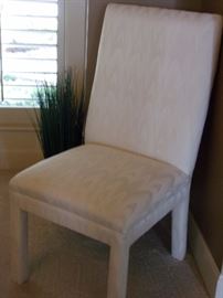 Matching 2 armless dining chairs
