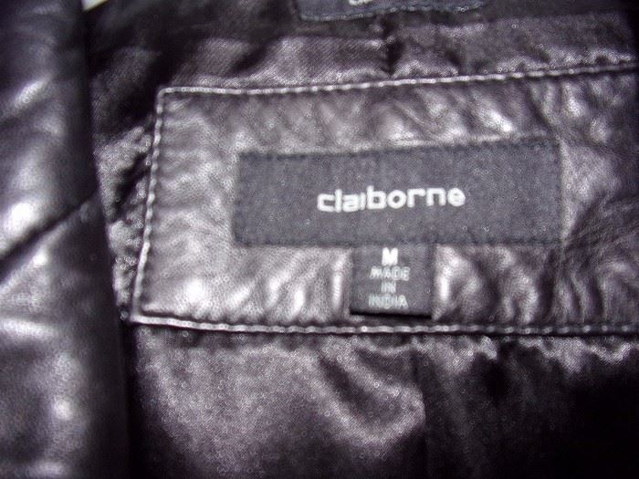 Liz Claiborne Ladies Leather Medium Leather Coat/Jacket