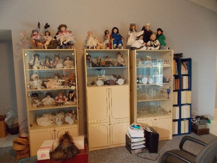 DOLLS AND CABINETS