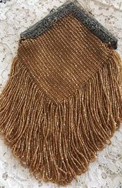 1930s gold beaded bag