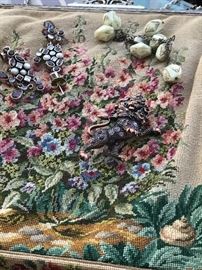 Marcasite needlepoint bag