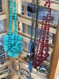 Czech and plastic 30s necklaces 