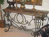 Wrought Iron Sofa Table