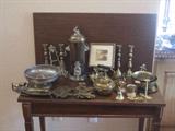 Brass Serving Pieces & Decor