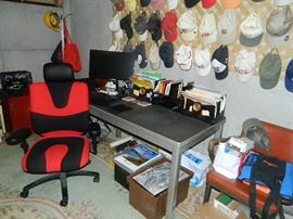 Another Desk & Chair, Look At All The Hats