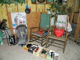 Golf Clubs, Shoes, Baby Car Seat