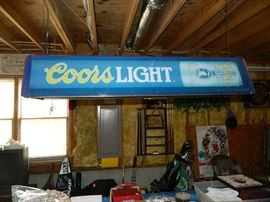 Hey: Just Right For The man Cave, Coors Light For The Pool Table Or Room!