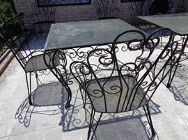 vintage patio furniture w/cushions