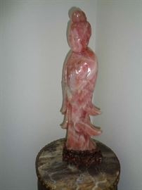rose quartz figurine