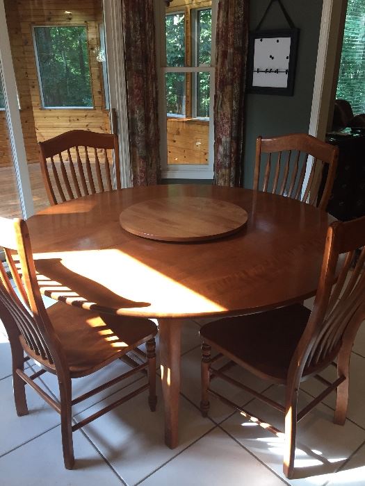 DINING TABLE (LAZY SUSAN IN CENTER) ALSO AVAILABLE