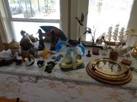 PORTHOLE CLOCK AND NAUTICAL ITEMS