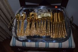gold silverware