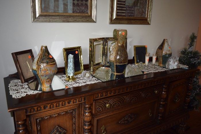 picture frames and vases