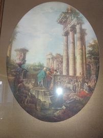 Antique prints in Gilded Gold Frames