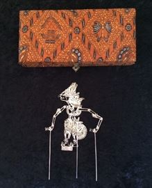 Indonesian Wayang Puppet, marked 925