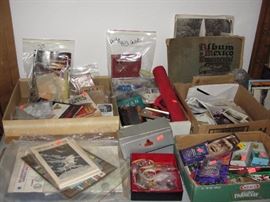 Small area of ephemera...we have several tables of this!