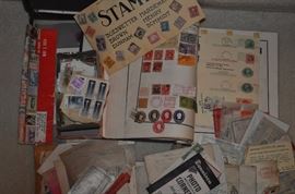 Stamp collection (started in the 1950s but stamps go WAY back)!