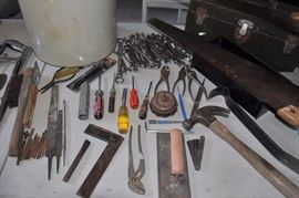 Garage full of guy stuff -- tools, and more