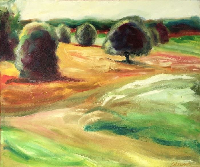 ‘Fields I’
20” x 24”
Oil on canvas (big tree), $300
