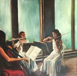 ‘The Trio’
30” x 30”
Oil on canvas,$600
