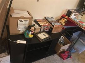 #12 Black laminate entertainment center, 36x28, $20
