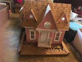 #78 Pink doll house kit, 21" tall, $60
