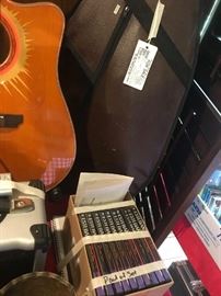 #64 G=1- small amp Esteban w/ sun cut away guitar limited edition, $150