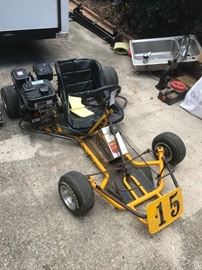 #106 Black Widow racing go kart, 60mph, $700
