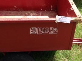 #123 Load Hog dump trailer, 40x30, $80