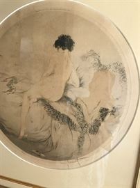 Original Hand Pencil Signed Louis Icart