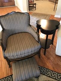 Antique Chair and Ottoman