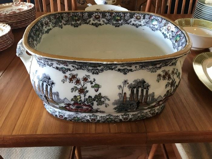 Rare Staffordshire "Cleopatra" Foot Bath