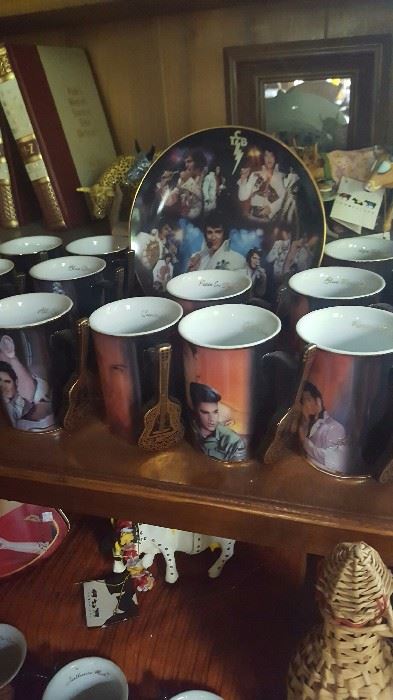 How did Elvis take his coffee? There are lots of Elvis memorabilia. 