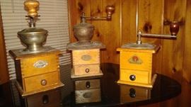 vintage spice/coffee grinders