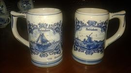 Holland beer mugs w/o the beer!!